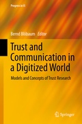 Cover: Trust and Communication in a Digitized World - Springer