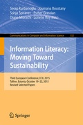 Cover: Information Literacy: Moving Toward Sustainability - Springer