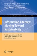 Cover: Information Literacy: Moving Toward Sustainability - Springer