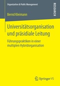 Cover: Universit&auml;tsorganisation und pr&auml;sidiale Leitung - Springer VS
