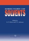 Bild: Directory of Solvents - Chapman and Hall