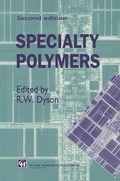 Cover: Specialty Polymers - Chapman and Hall