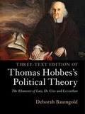 Cover: Three-Text Edition of Thomas Hobbes's Political Theory - Cambridge University Press