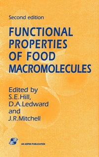 Enlarge image Cover: Functional Properties of Food Macromolecules - Chapman and Hall