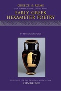Cover: Early Greek Hexameter Poetry - Cambridge University Press