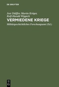 Bild: Vermiedene Kriege - De Gruyter Oldenbourg
