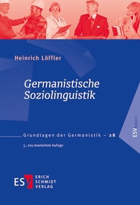 Abbildung von: Germanistische Soziolinguistik - Erich Schmidt Verlag
