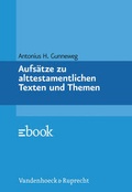 Cover: Aufs&auml;tze zu alttestamentlichen Texten und Themen - Vandenhoeck & Ruprecht