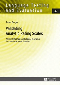 Enlarge image Cover: Validating Analytic Rating Scales - Peter Lang Verlag