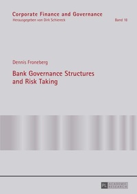 Enlarge image Cover: Bank Governance Structures and Risk Taking - Peter Lang Verlag