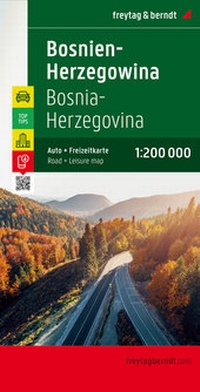 Abbildung von: Bosnien-Herzegowina, Autokarte 1:200.000, Top 10 Tips - Freytag-Berndt und ARTARIA