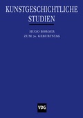 Cover: Kunstgeschichtliche Studien - VDG Weimar - Verlag und Datenbank f&uuml;r Geisteswissenschaften