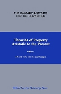 Enlarge image Cover: Theories of Property - Wilfrid Laurier University Press