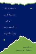 Cover: The Nature and Tasks of a Personalist Psychology - University Press of America