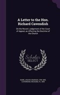 Cover: A Letter to the Hon. Richard Cavendish - Palala Press
