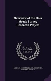 Enlarge image Cover: Overview of the User Needs Survey Research Project - Palala Press