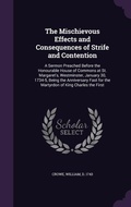 Cover: The Mischievous Effects and Consequences of Strife and Contention - Palala Press