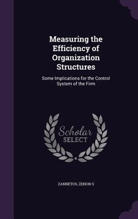 Enlarge image Cover: Measuring the Efficiency of Organization Structures - Palala Press