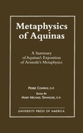 Cover: Metaphysics of Aquinas - University Press of America