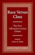 Cover: Race Versus Class - University Press of America
