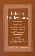 Cover: Liberty Under Law - University Press of America