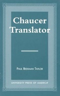 Cover: Chaucer Translator - University Press of America