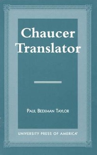 Enlarge image Cover: Chaucer Translator - University Press of America