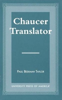 Enlarge image Cover: Chaucer Translator - University Press of America
