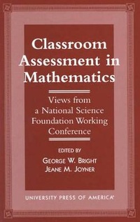 Enlarge image Cover: Classroom Assessment in Mathematics - University Press of America