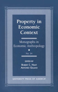 Enlarge image Cover: Property in Economic Context - University Press of America