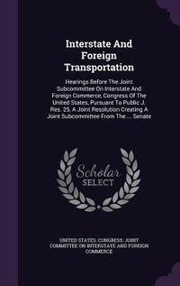 Enlarge image Cover: Interstate And Foreign Transportation - Palala Press