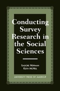 Cover: Conducting Survey Research in the Social Sciences - University Press of America