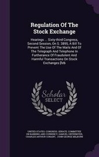 Enlarge image Cover: Regulation of the Stock Exchange - Palala Press