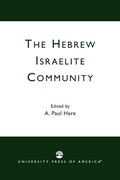 Cover: The Hebrew Israelite Community - University Press of America