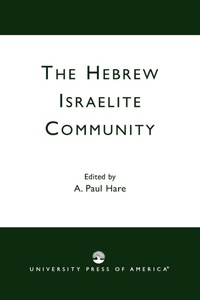 Enlarge image Cover: The Hebrew Israelite Community - University Press of America