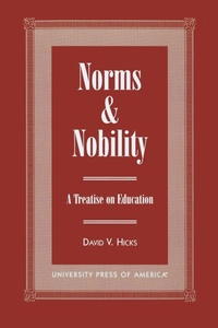 Abbildung von: Norms and Nobility - University Press of America