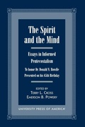 Cover: The Spirit and the Mind - University Press of America
