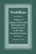 Cover: Nobilitas - University Press of America
