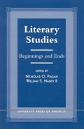 Cover: Literary Studies - University Press of America