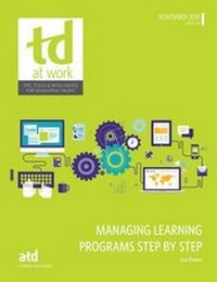 Enlarge image Cover: Managing Learning Programs - ASTD Press