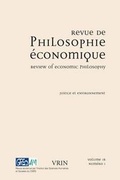 Cover: Justice Et Environnement - Librarie Philosophique J. Vrin