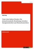 Cover: Unter dem Kalten Frieden. Die deutsch-russische Beziehung zwischen Energiesicherheit und Menschenrechten - GRIN Verlag