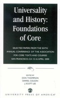 Cover: Universality and History: Foundations of Core - University Press of America