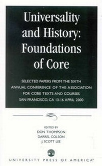 Enlarge image Cover: Universality and History: Foundations of Core - University Press of America