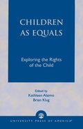 Cover: Children as Equals - University Press of America