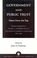 Cover: Government and Public Trust - University Press of America