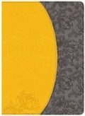 Cover: KJV Study Bible, Canary/Slate Grey, LeatherTouch, Indexed - Broadman & Holman Publishers