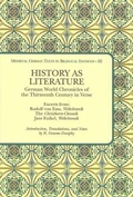 Cover: History as Literature - Medieval Institute Publications