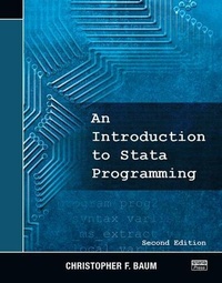 Enlarge image Cover: An Introduction to Stata Programming, Second Edition - Stata Press