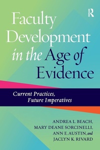 Enlarge image Cover: Faculty Development in the Age of Evidence - Stylus Publishing